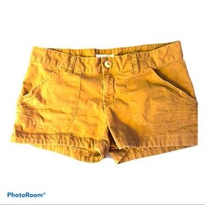 OP Brown Tan‎ Floral Button Surfer Beach Shorts 11